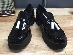 Nine West Black Matt Leather Shoes Men's Shoes Wedding Loafers Men's Shoes